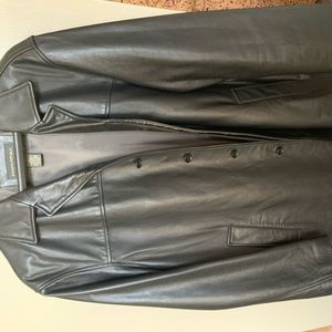 Men’s large Black leather Banana Republic